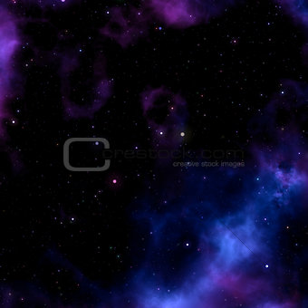 Space background with nebula