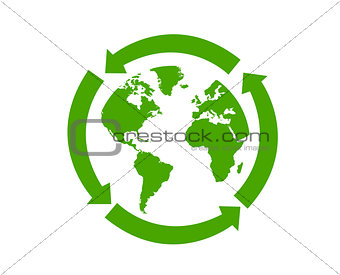 World globe vector illustration