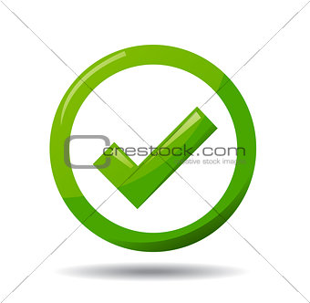 Green check mark symbol