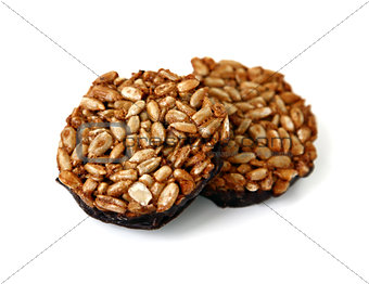 Kozinaki - sunflower seeds with sugar in chocolate