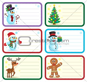 Christmas name tags collection 1