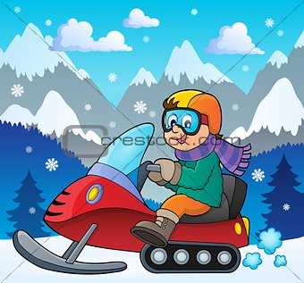 Snowmobile theme image 2