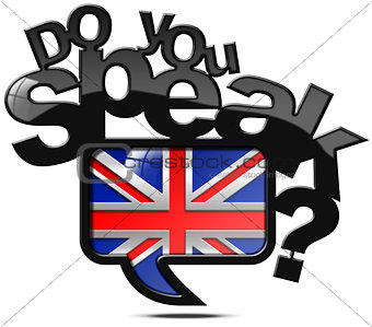 Do You Speak English - Speech Bubble