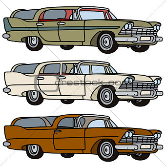 Old american station wagons
