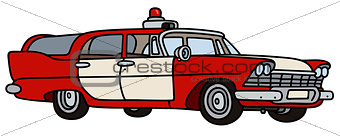 Old fire patrol car