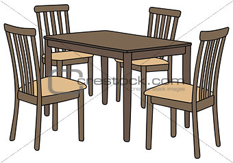 Table and chairs