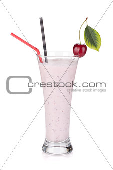 Cherry milk smoothie