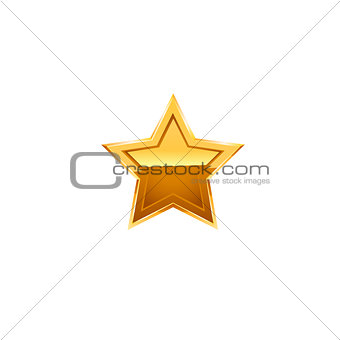 Gold star  Vector