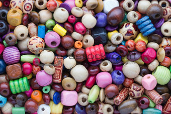Colourful Wooden Beads