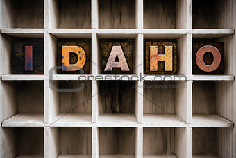 Idaho Concept Wooden Letterpress Type in Draw