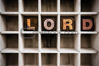 Lord Concept Wooden Letterpress Type in Drawer