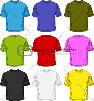 Men T-shirt template