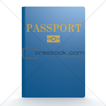 Blue passport book