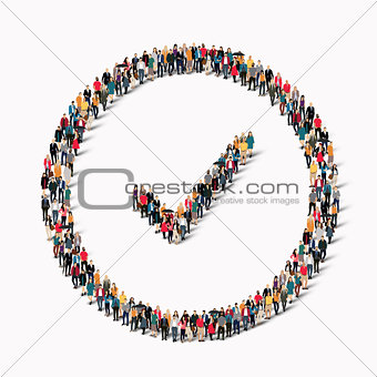 group  people form  checkmark