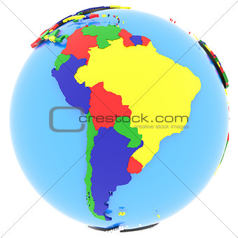 South America on Earth