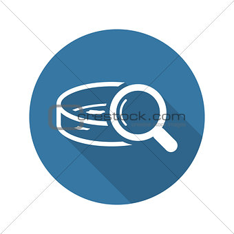 Bacteriological Analysis Icon. Flat Design.