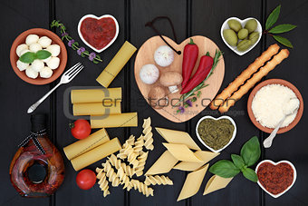 Healthy Italian Food Sampler