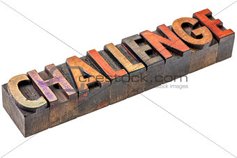 challenge in vintage wood type