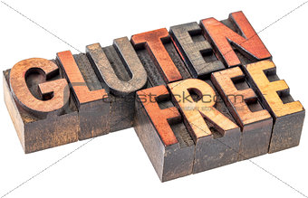 gluten free in vintage wood type