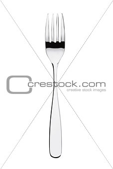 Silver fork isolated
