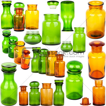 Collection of glass jars