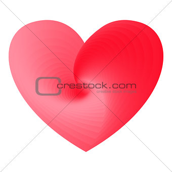 red vector heart