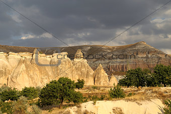 mountains in Cappadocia Turkey