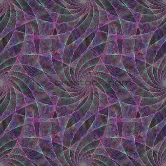 Purple seamless fractal swirling veil pattern