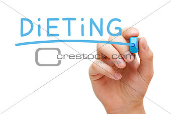 Dieting Blue Marker