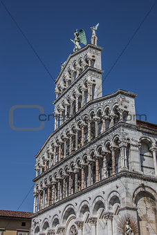 Facade of the San Michele in Foro in Lucca