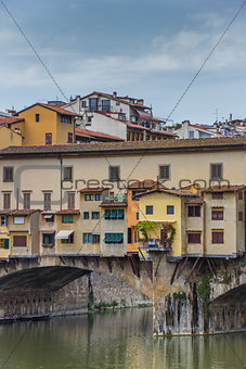 Colorful Ponte Vecchio in the old center of Florence