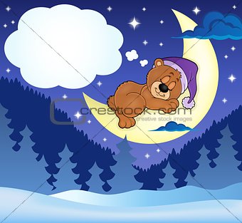 Sleeping bear theme image 9