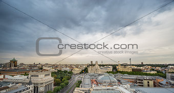 Skyline of Madrid in a cloudy day nr2