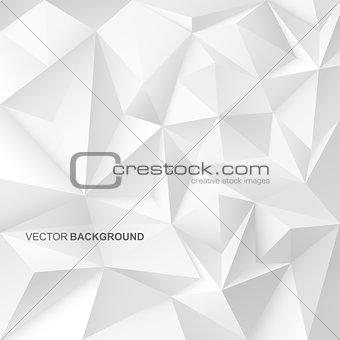Abstract geometric background with white shapes.