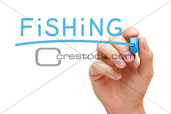 Fishing Blue Marker