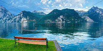 Traunsee summer lake (Austria).