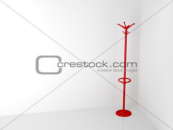 Red coat hanger