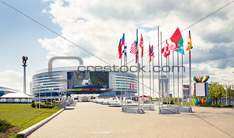 Minsk Arena in Belarus. Ice Hockey Stadium.