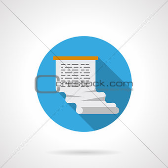 Web article round vector icon flat color style