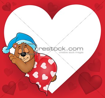 Bear with heart theme image 4
