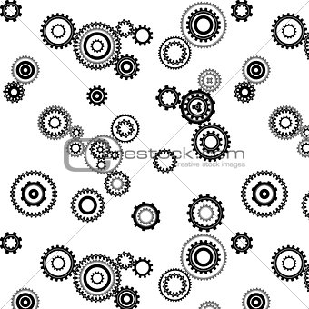 Gears on a white background