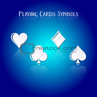 Vector playing card symbols
