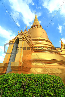 Temple of the Emerald Buddha; full official name Wat Phra Si Rattana Satsadaram in Bangkok, Thailand