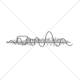 Vector music wave