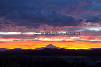 Happy Valley Oregon Mt Hood View Sunrise
