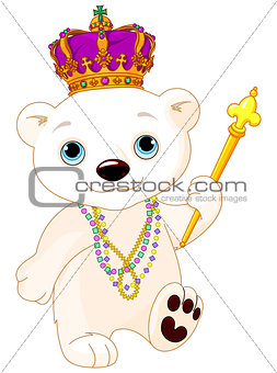 Mardi Gras Polar Bear
