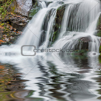 Beautiful autmn waterfall