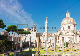 Forum - Roman ruins in Rome, Italy