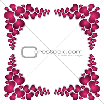PrintPicture frame silhouette to the Valentine's day. 