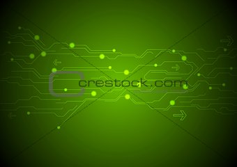 Abstract green technology background
